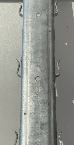 Metallist tugipost 52 x 35 mm